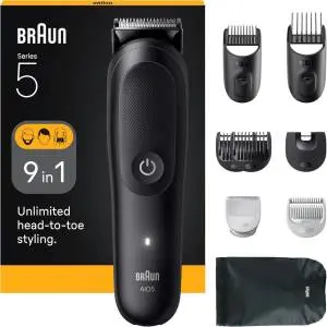 Braun Regolabarba All-In-One Series 5 Black - Black Braun - Garanzia