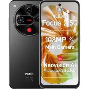 ZTE Nubia Focus 2 8+256GB 5G Galactic Black Wind3 - Garanzia
