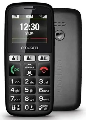 Emporia Cellulare Happy V3 Black - Black Emporia - Garanzia